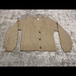 Oversized Tan Cardigan